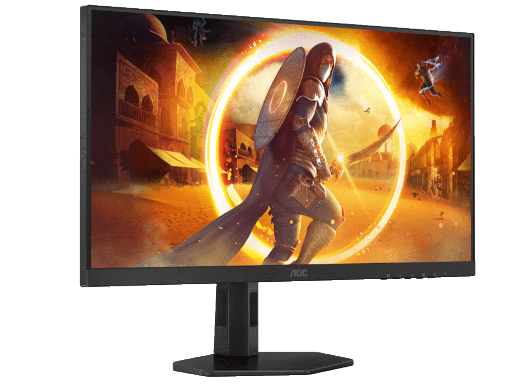 AOC Q27G4XF Gaming monitor 27" IPS 2560x1440 180Hz 1ms GtG HDMI DP Gsync adaptive sync Pivot visina, Crna