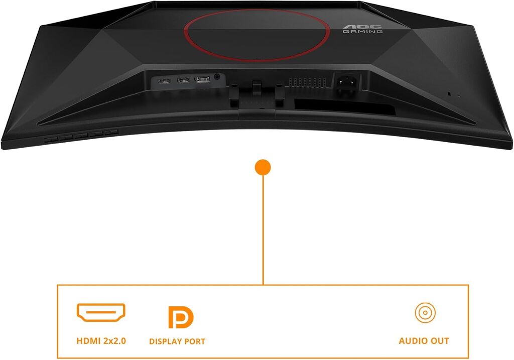 AOC C27G42E Gejming monitor 27" 1920x1080 VA 180 Hz 1 ms Adaptive Sync Zakrivljen, Crni