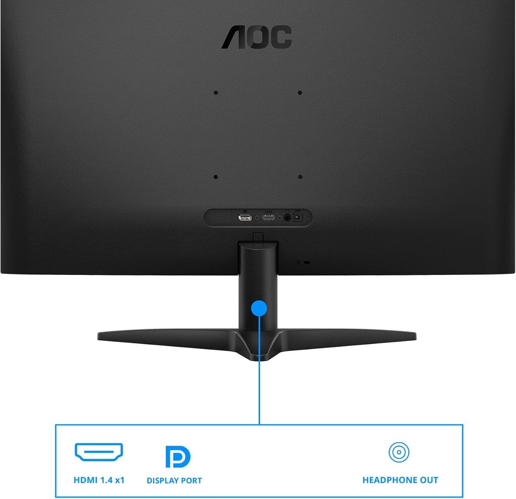 AOC 27B36X Gaming monitor 27" IPS 1920x1080 144Hz 0.5ms MPRT HDMI DP Adaptive sync VESA, Crni