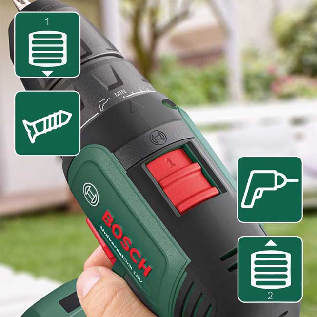 Bosch UniversalDrill 18 Akumulatorska bušilica odvrtač 2x 1.5Ah 06039D4002