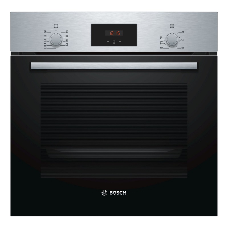 Built-in oven Bosch HBF114BS1 fan/volume 66l/mechanical controls + display