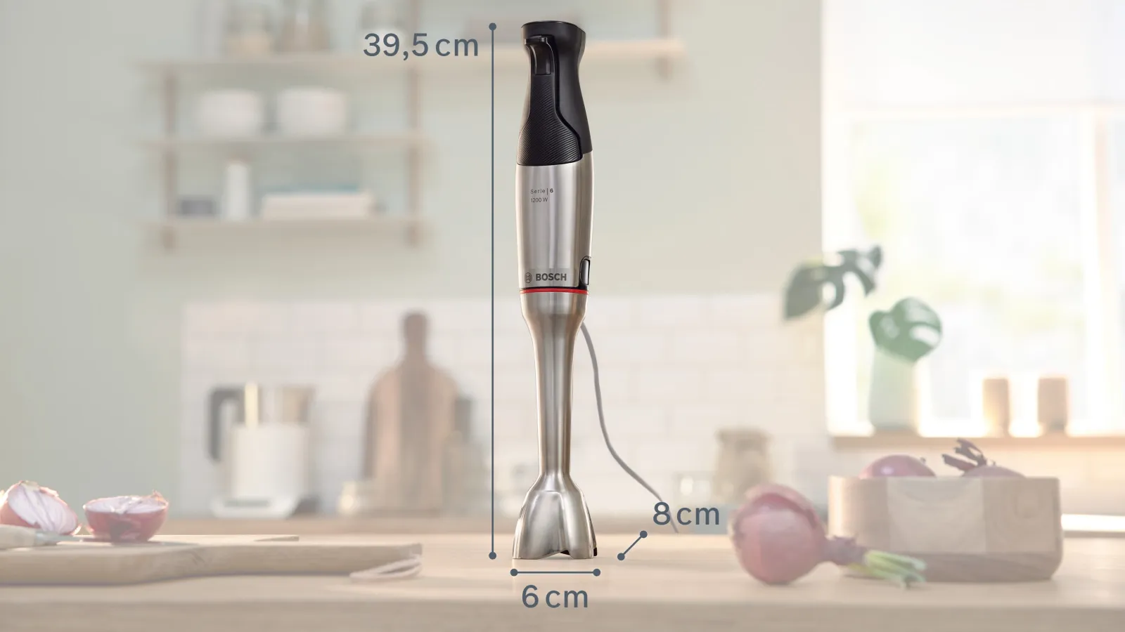 Bosch MSM6M8X1 Štapni mikser ErgoMaster 1200 W, Srebrni