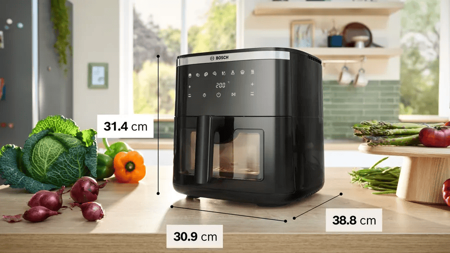 Bosch Serie 6 Air Fryer 1800 W 7.2l 7 programa, Crni