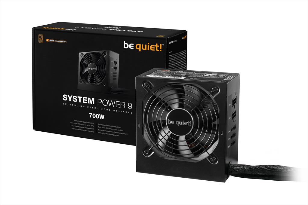 Be Quiet! BN303 Napajanje Psu 700W 9 80 plus bronze polu modurno, Crno