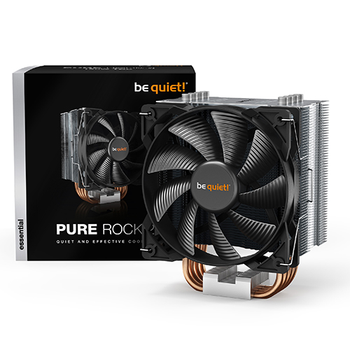 Be Quiet! Pure Rock 2 BK006 Kuler za procesor AM4 AM3 1151 1150 1155 1200 1700, Crni