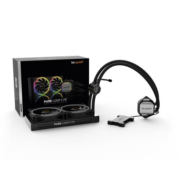 Be Quiet! Pure Loop 2 FX BW013 Kuler za procesor 240mm AM4 AM5 1700 1200 2066 1150 1151 1155 2011 RGB, Crni