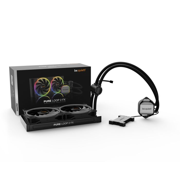 Be Quiet! BW014 Kuler za procesor RGB Pure Loop 2 FX 280mm AM4 AM5 1700 1200 2066 1150 1151 1155 2011, Crni