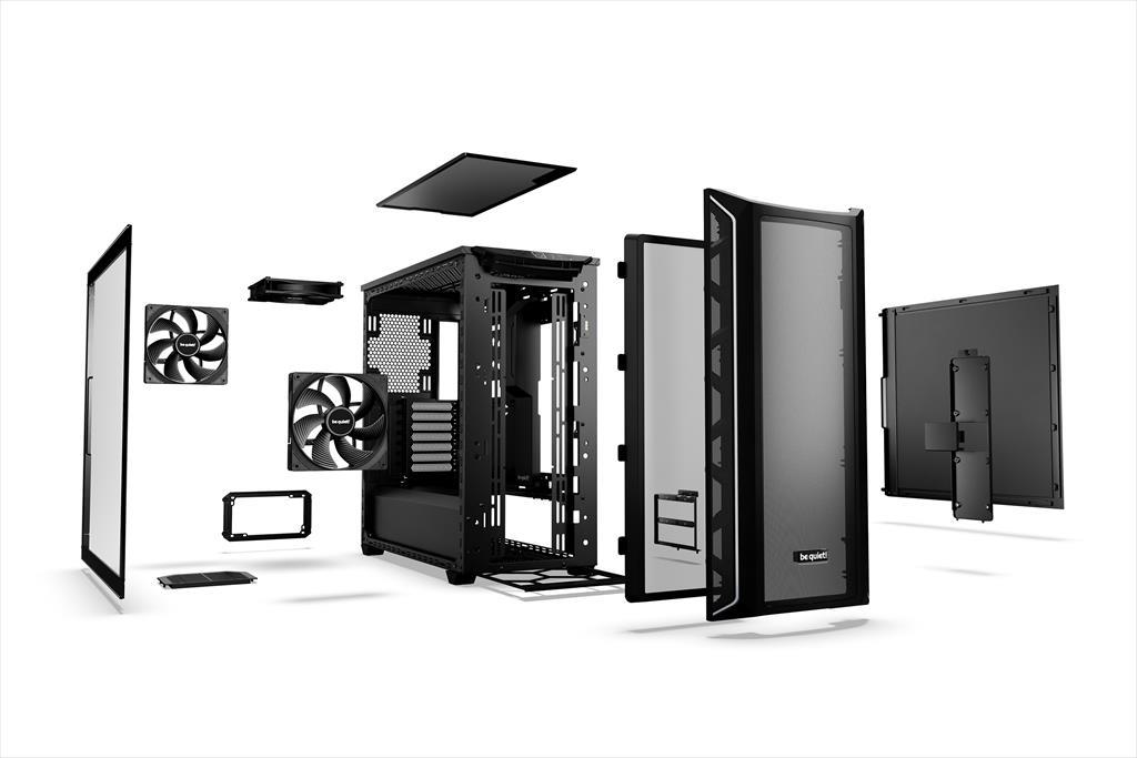 Be Quiet! Shadow base 800 DX Kućište E-ATX 3x140mm pure wings 3 prednji ARGB LED USB 3.1 Tip C, Crno