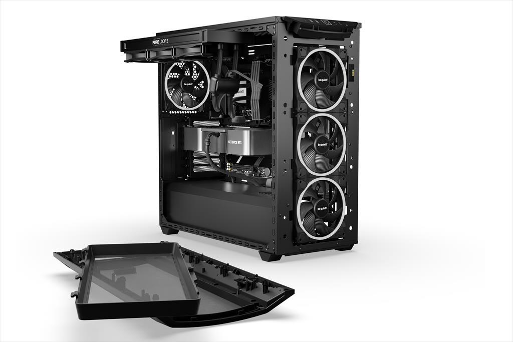 Be Quiet! SHADOW BASE 800 FX Kućište E-ATX 4x140mm pwm ARGB LED USB 3.1 Tip C, Crno