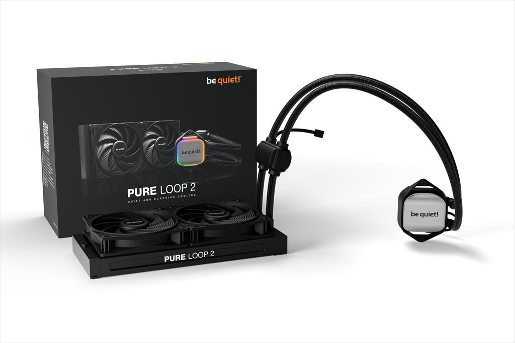 Be Quiet! BW017 Pure loop 2 Hladnjak 240 2x120mm 3 pwm reffil opcija ARGB LED na pumpi, Crni