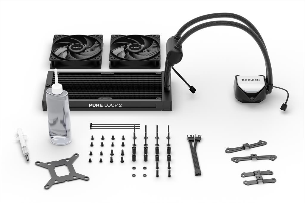 Be Quiet! BW017 Pure loop 2 Hladnjak 240 2x120mm 3 pwm reffil opcija ARGB LED na pumpi, Crni