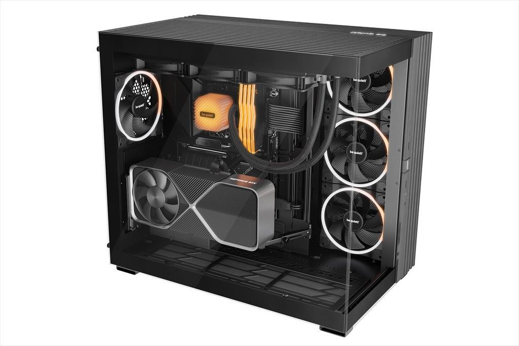 Be Quiet! 900 Fx ATX kućište srednjeg formata Tiho! sa svetlosnom bazom 2x kaljenim staklom 4x svetlosna krilca 140 mm PWM ARGB LED trakama 2 haba