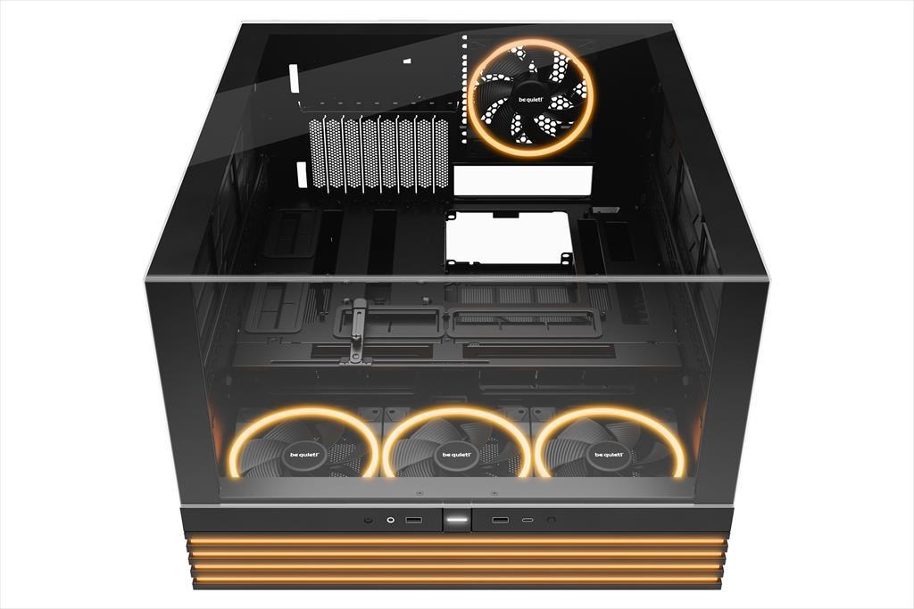 Be Quiet! 900 Fx ATX kućište srednjeg formata Tiho! sa svetlosnom bazom 2x kaljenim staklom 4x svetlosna krilca 140 mm PWM ARGB LED trakama 2 haba