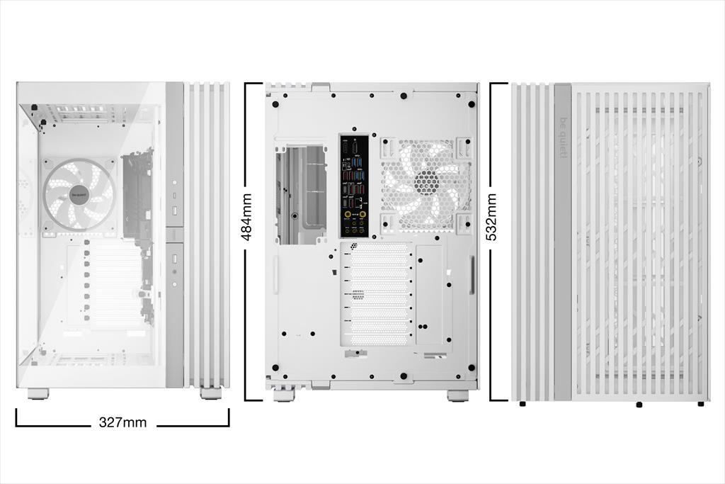 Be Quiet! Atk 900 Fk kućište za osvetljenje srednjeg tornja V/2Ks kaljeno staklo 4Ks svetlosna krila 140 mm Pvm Argb LED trake 2 čvorišta