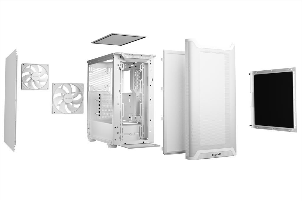 Be Quiet! Pure Base 501 Airflow Kućište 2x140mm Pure Wings 3 BG075, Belo