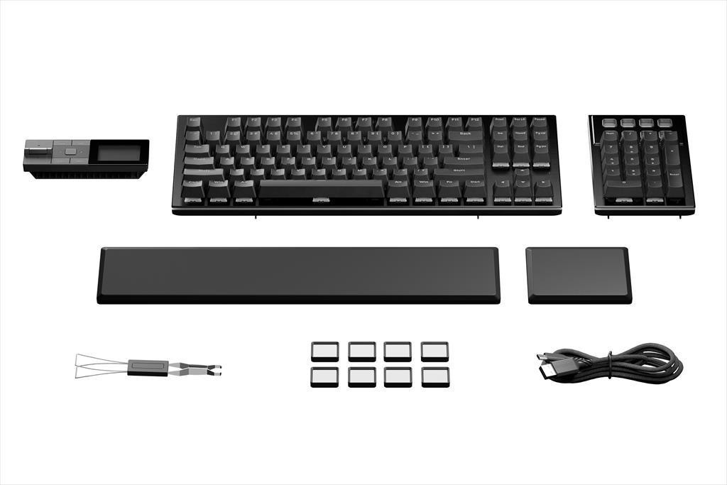 Be Quiet! BT001US Mehanička tastatura sa tamnim nosačem tiha modularna linearna ARGB, Crna