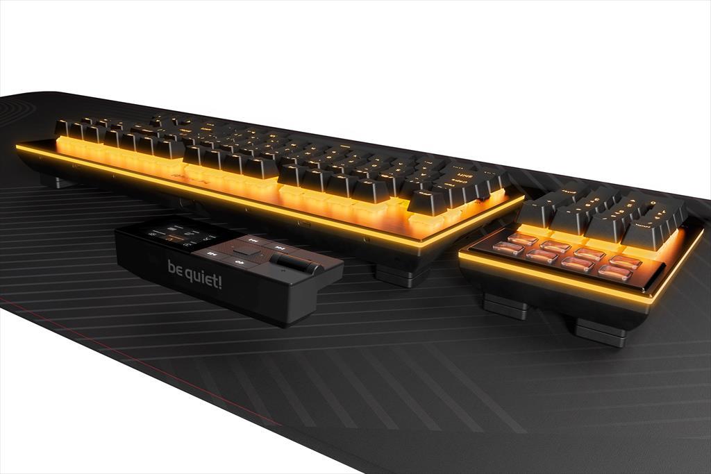 Be Quiet! BT001US Mehanička tastatura sa tamnim nosačem tiha modularna linearna ARGB, Crna