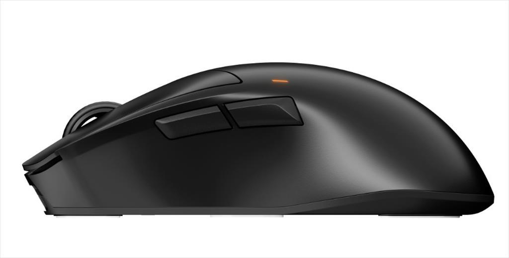 Be Quiet! Bm007 Bežični miš Bežični miš sa USB-om Dark Perk Ergo Pixart Paw3950 senzor 32000 DPI 55 G 8K Polling Rate 2.4Ghz Ptfe klizači, Crni