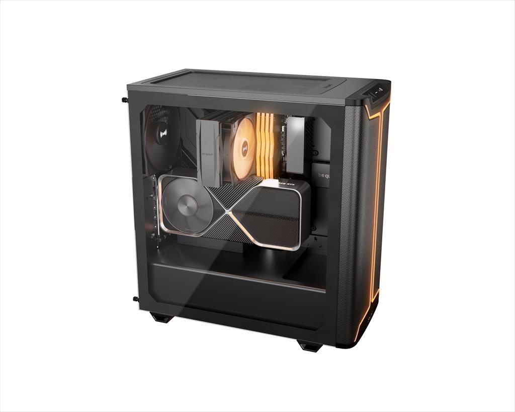 Be Quiet! BGW76 Kućište ATX Mid-Tower Pure Base 501 Dx 3x140mm Pure Wings 3 Argb prednja traka, Crno