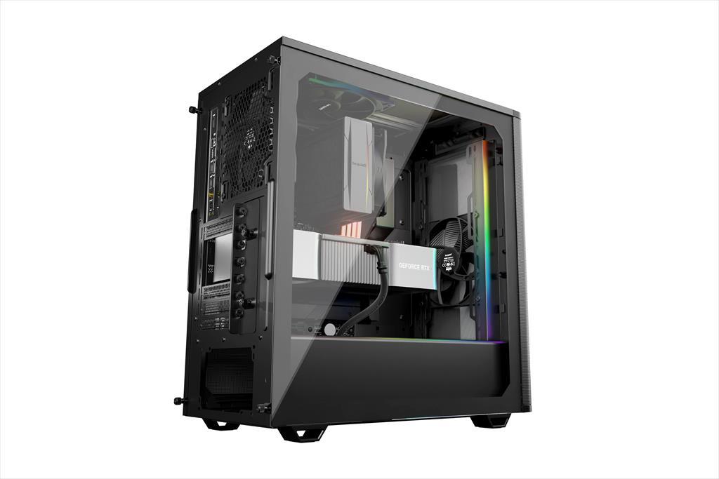 Be Quiet! BGW76 Kućište ATX Mid-Tower Pure Base 501 Dx 3x140mm Pure Wings 3 Argb prednja traka, Crno