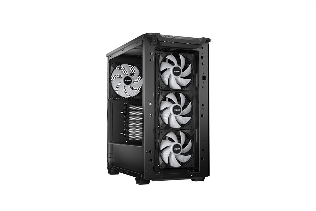 Be Quiet! Pure Base 501 Lx Kućište 4x120Mm Light Wings Lx Argb prednja mreža Argb/Pwm kontroler BGW78, Crno