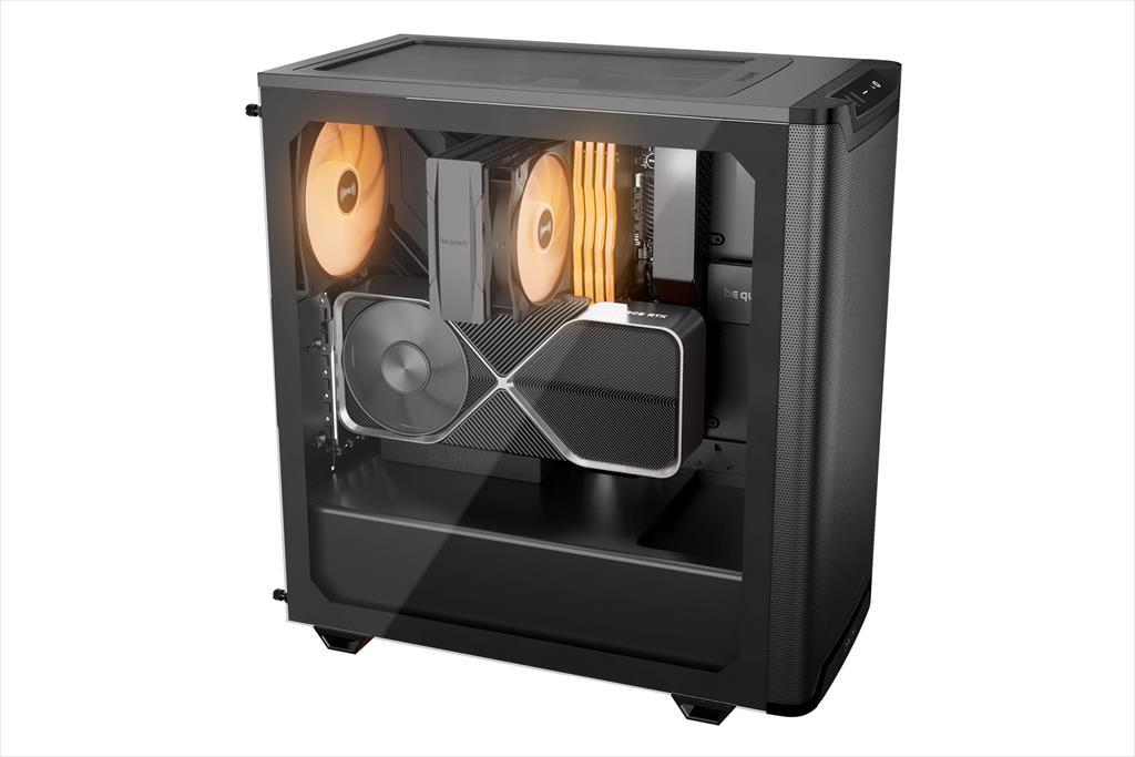 Be Quiet! Pure Base 501 Lx Kućište 4x120Mm Light Wings Lx Argb prednja mreža Argb/Pwm kontroler BGW78, Crno