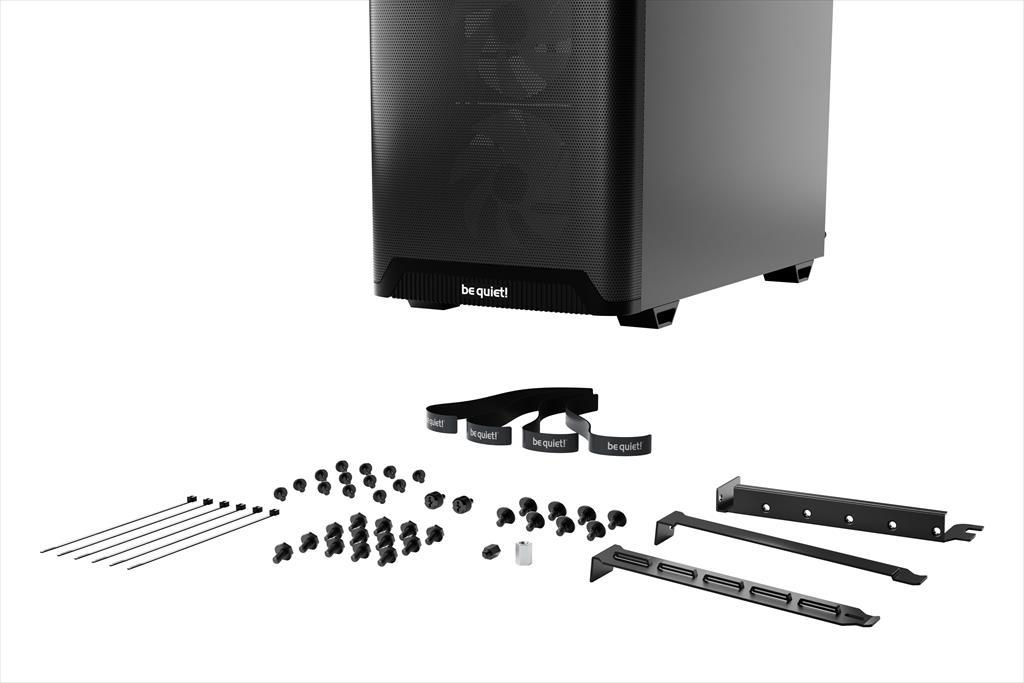 Be Quiet! Pure Base 501 Lx Kućište 4x120Mm Light Wings Lx Argb prednja mreža Argb/Pwm kontroler BGW78, Crno