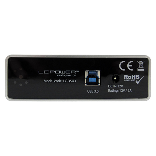 LC Power LC-35U3 HDD Rack 3.5" SATA USB3.0, Black