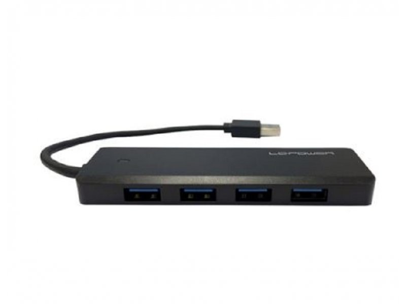 LC Power LC-HUB-U3-4-V2 LC-Power HUB USB3.2, Crni