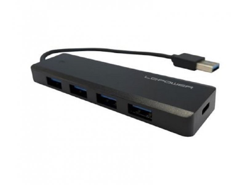 LC Power LC-HUB-U3-4-V2 LC-Power HUB USB3.2, Crni