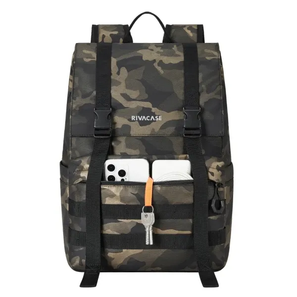 Rivacase Sherwood Rolltop 7621 Torba za Laptop 15.6", Braon Camo