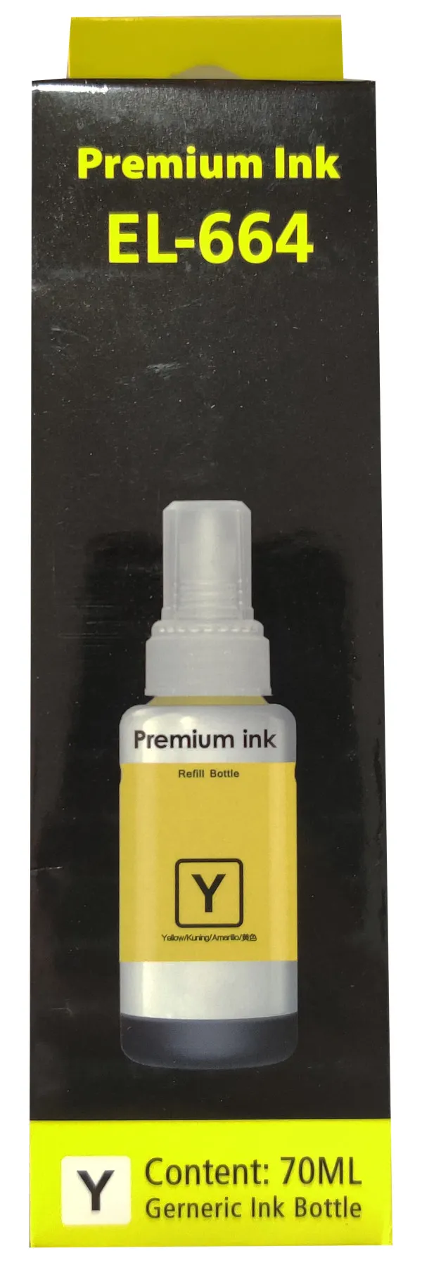 SINOCOPY Dopunsko mastilo za Epson EPIJY6644SC štampač INKJET T6644 70 ml, Žuta boja