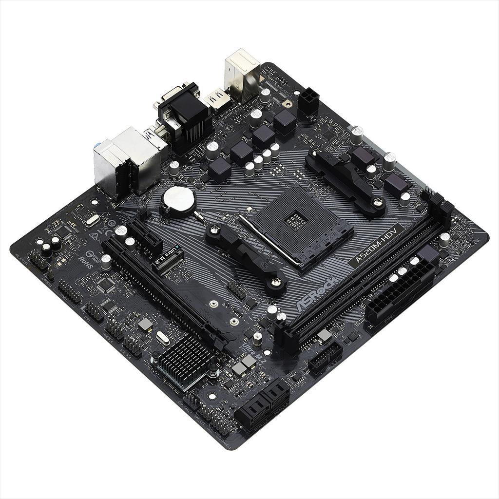 ASRock Mb am4 a520m-hdv m-atk 2kddr4 4733mhz (oc) vga hdmi