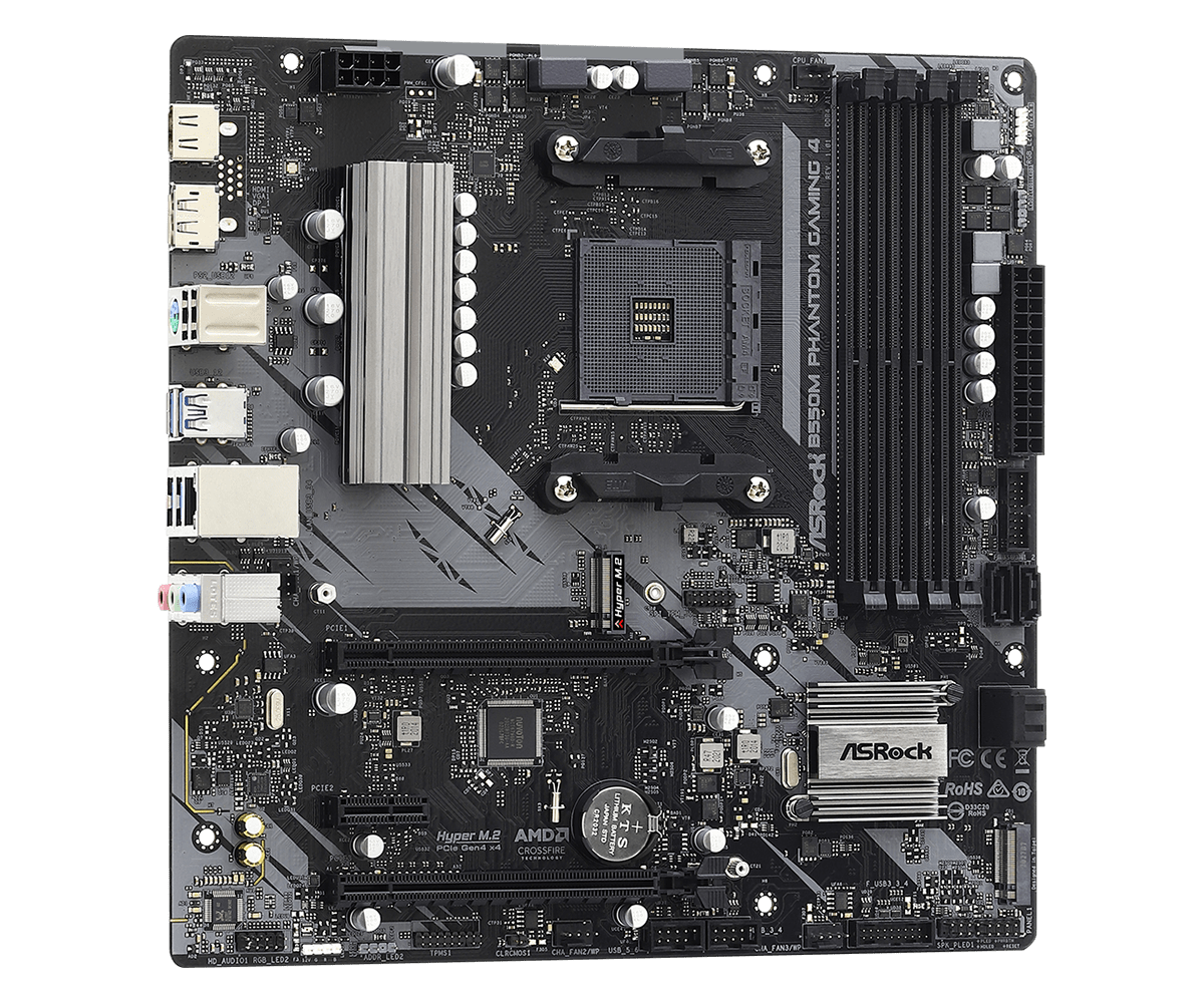 ASRock B550M Phantom Gaming 4 Matična ploča AMD B550 Socket AM4 mikro ATX