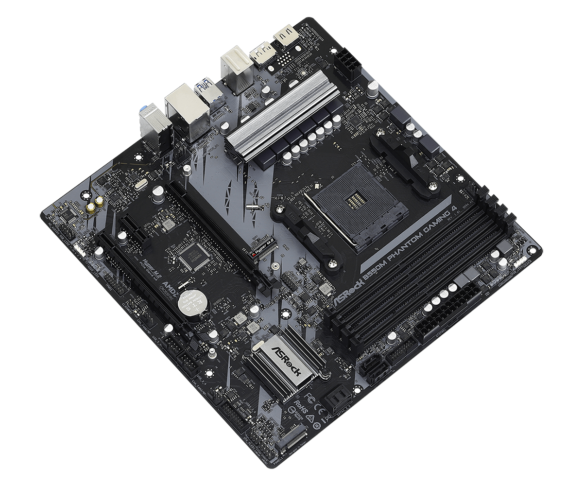 ASRock B550M Phantom Gaming 4 Matična ploča AMD B550 Socket AM4 mikro ATX