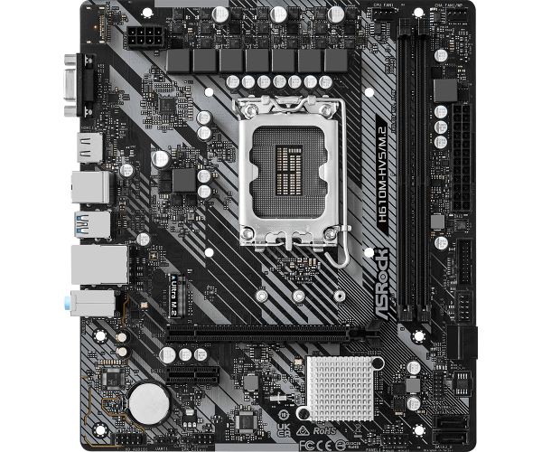 ASRock 90-MXBJJ0-A0UAYZ H610M-HVS/M.2 R2.0 Matična ploča s1700, Crna