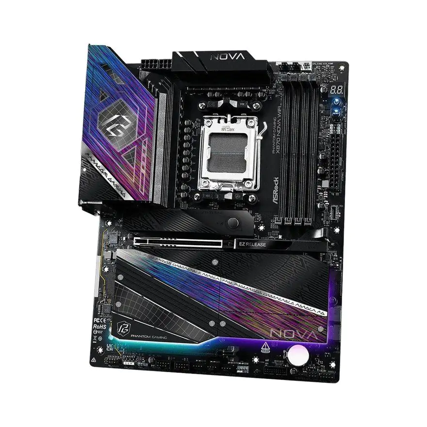 ASRock X870 Nova Matična ploča AM5 DDR5 WiFi Bluetooth RGB