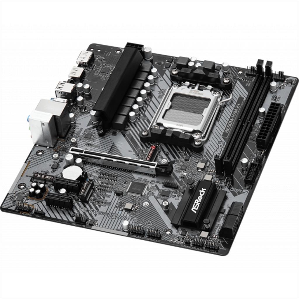 ASRock B650M-H/M.2+ Matična ploča AM5 4K DDR5 6400+MHz(o.c.) HDMI DP PCI-EX16 4.0 2xPCI-EX1 4.0