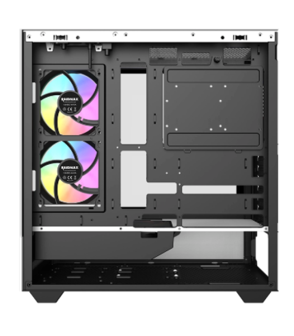 Raidmax Hurrikan H200 Kućište za desktop računar Midi Tower ARGB Belo-crno