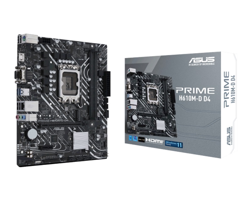 Asus H610M-D D4 Prime Matična ploča Intel H610 DDR4 64 GB