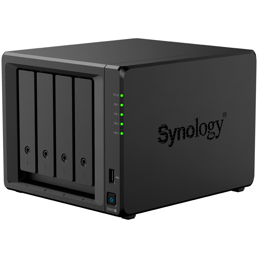 Synology DS925+ NAS server DiskStation 4-slota 2.5GbE LAN M.2 NVMe slotovi