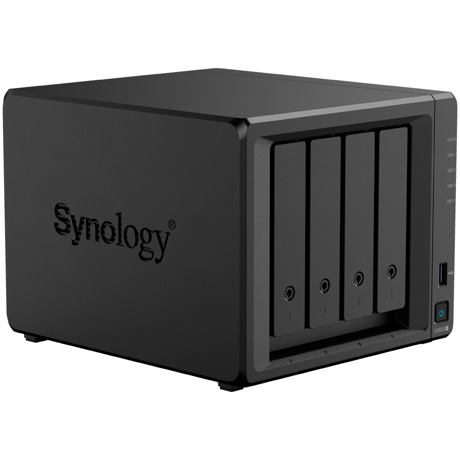 Synology DS925+ NAS server DiskStation 4-slota 2.5GbE LAN M.2 NVMe slotovi