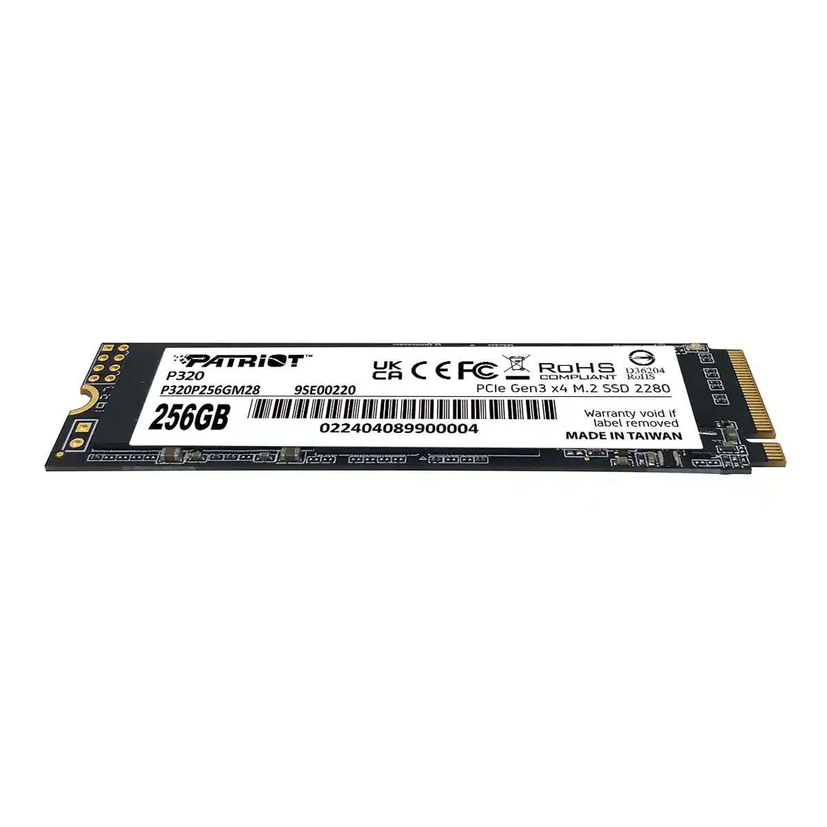 Patriot P320 M.2 NVMe SSD memorija 2200MBs 1200MBs 256GB