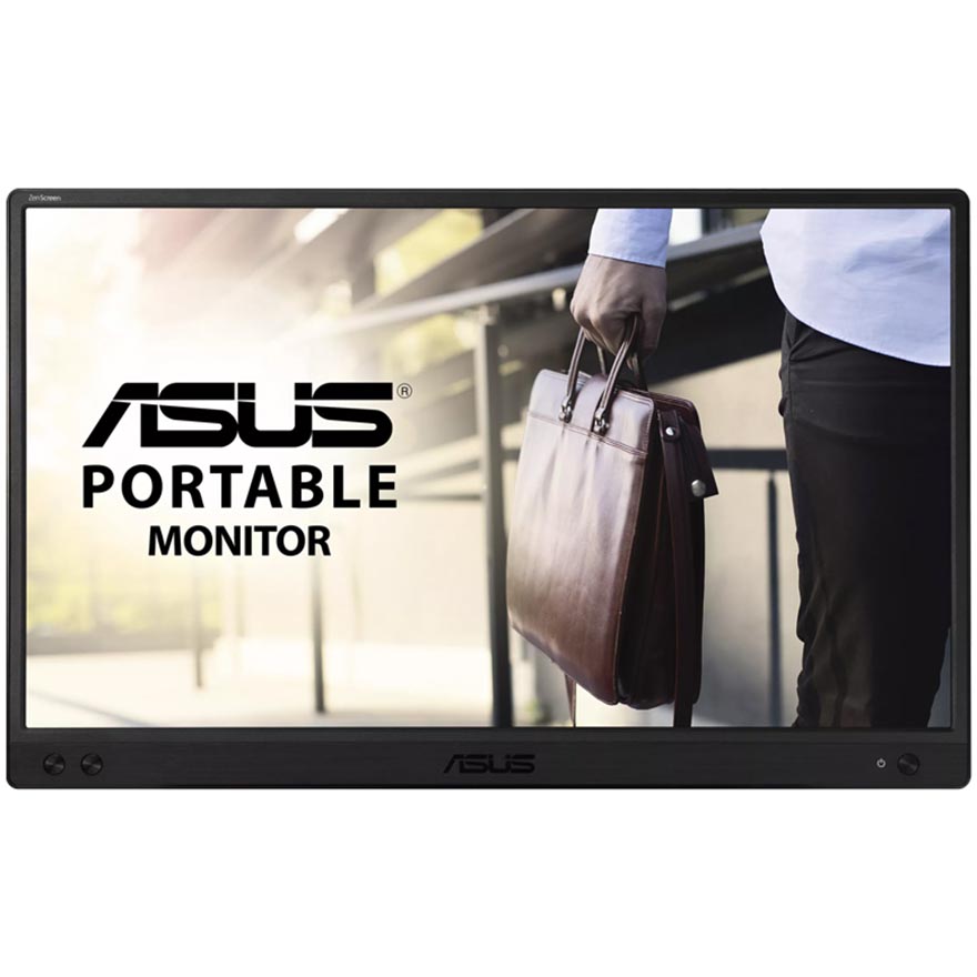 Asus ZenScreen MB166CR Monitor Portable USB 15.6'', Crni