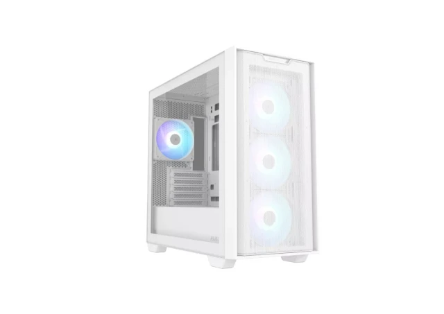 Asus A21 PLUS ARGB Micro-ATX kućište, Belo
