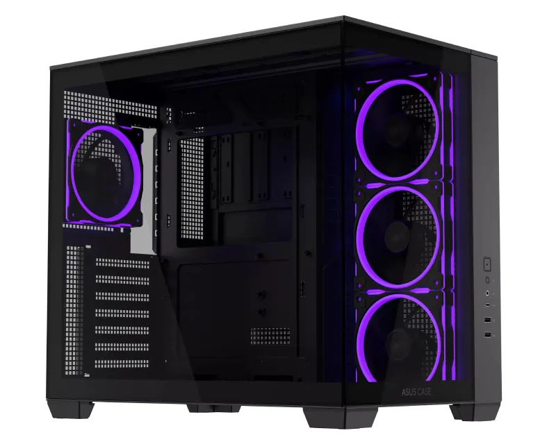 Asus A32 Plus Kućište TG ARGB Micro-ATX, Crno