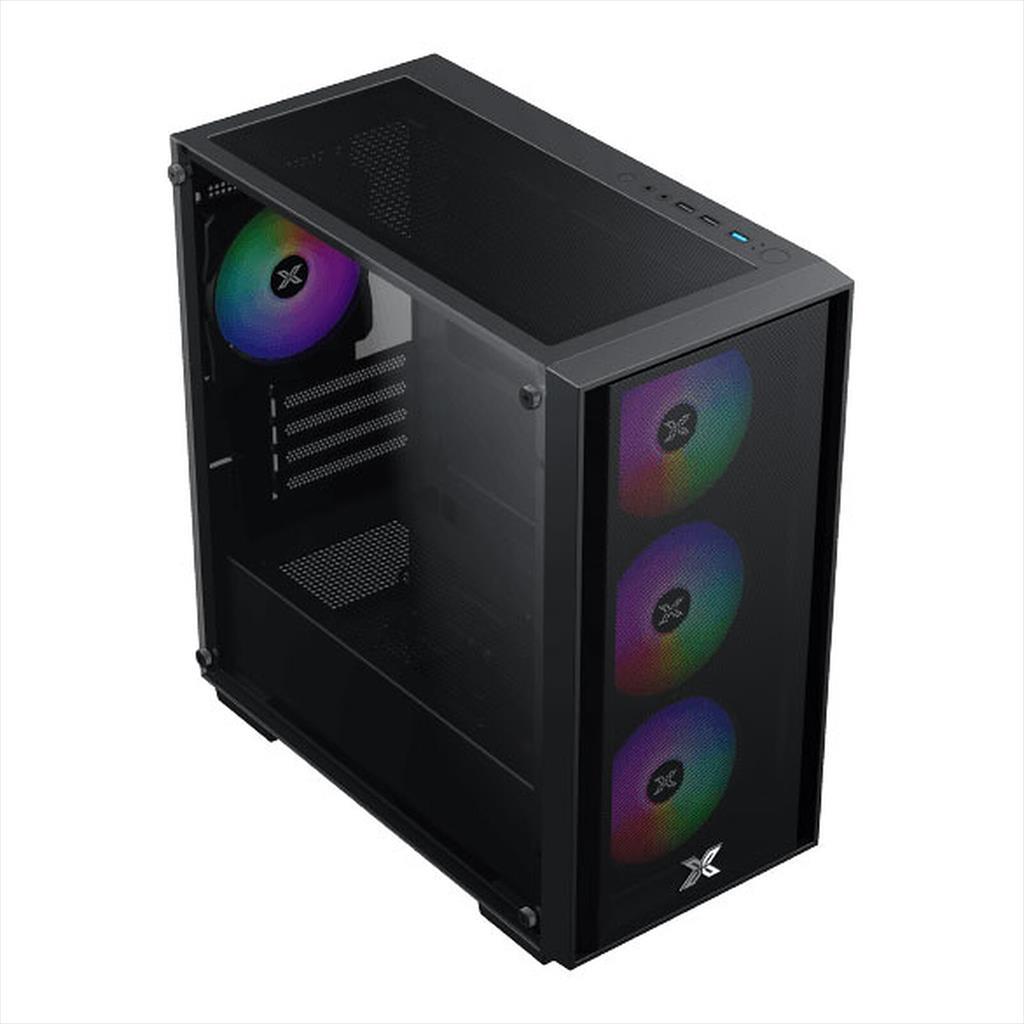 XIGMATEK Nyx Air II Kućište Matx levo Tg mrežasta prednja ploča sa rešetkom 4x120 mm Z20F