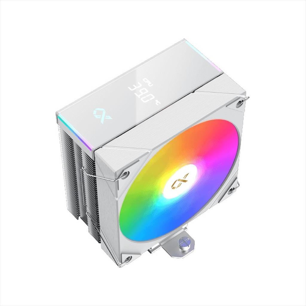 XIGMATEK AK4 Digital Arctic CPU cooler Display 4 bakarne cevi ARGB PM Intel/AMD TDP 210, White