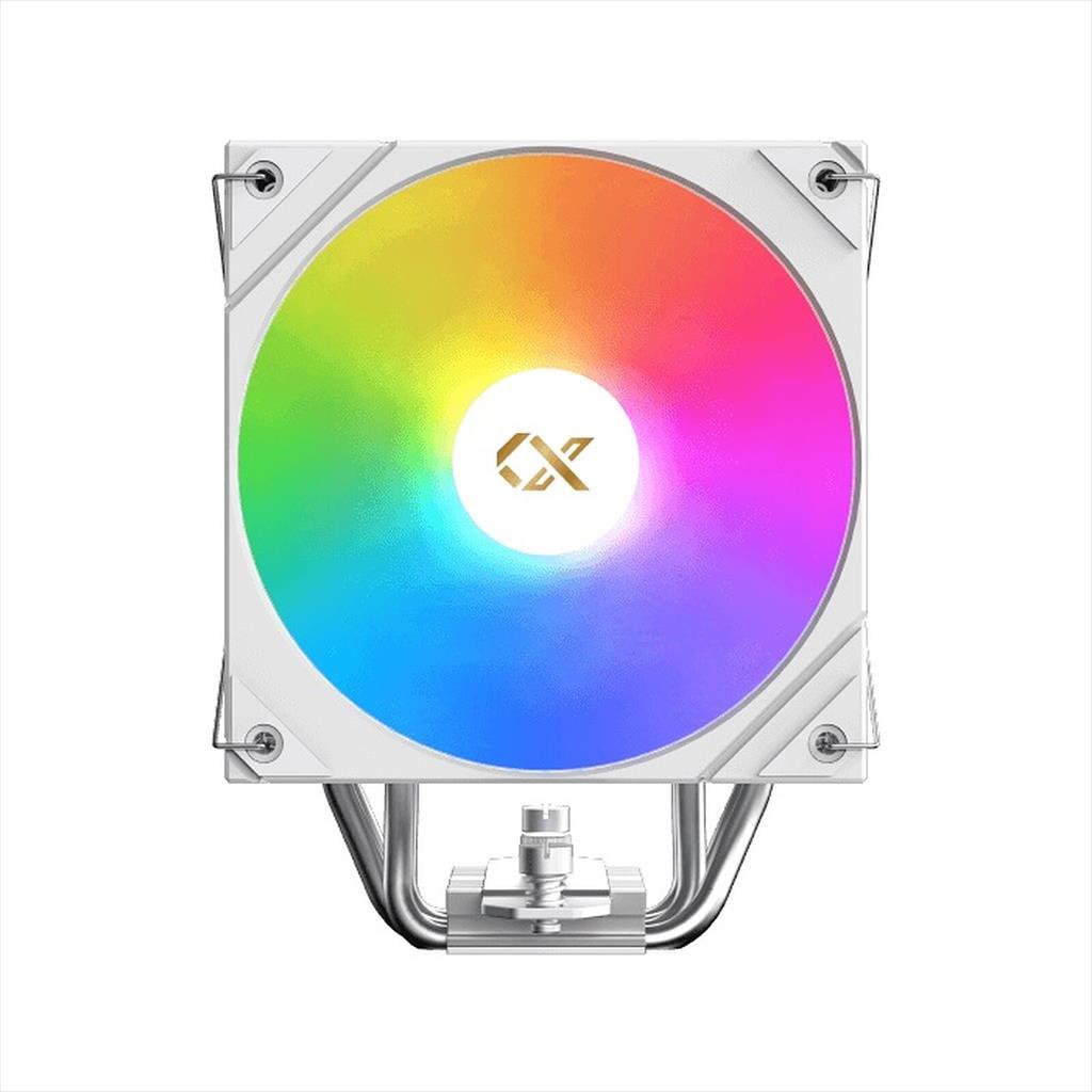 XIGMATEK AK4 Digital Arctic CPU cooler Display 4 bakarne cevi ARGB PM Intel/AMD TDP 210, White