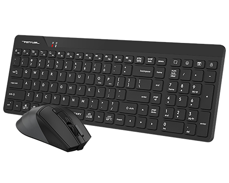 Bežična tastaura + miš A4 Tech FG2400 Air2 Fstyler YU Crna